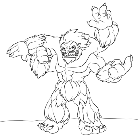 Skylanders Slam Bam Coloring Page